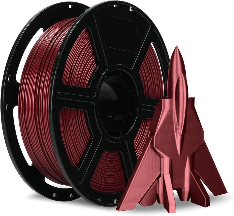 FLASHFORGE Rapid PETG Filament 1.75mm Metallic Red, Max 600mm/s High Speed Printing, 3D Printer Filament 1kg Spool, Dimensional Accuracy +/- 0.02mm, Fits Most 3D Printers - Image 1